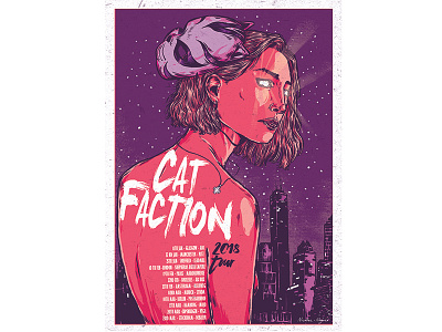 Cat Faction - Private Commission digital drawing editorial illustration ink people portrait