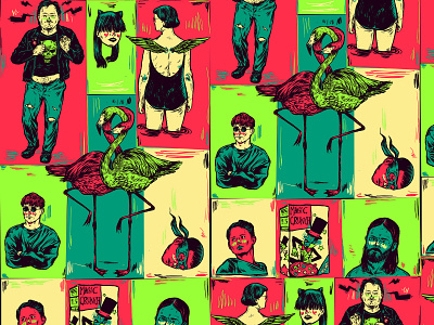 Random_things03.jpg art artwork colorful colors comics digital digital illustration doodle drawing editorial editorial illustration illustration ink pattern pattern a day people portrait poster