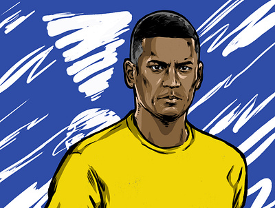 Illustration of Alphonse Areola digital digital illustration drawing editorial editorial illustration football graphic illustration people portrait soccer