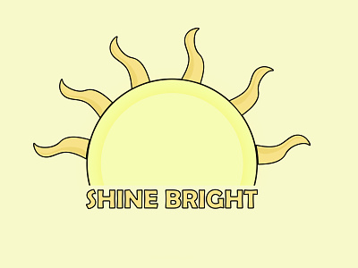 Shine Bright adobe creative cloud adobe creative suite adobe illustrator adobe suite design drawings illustration illustration art illustrator sun sunny sunrise sunshine yellow