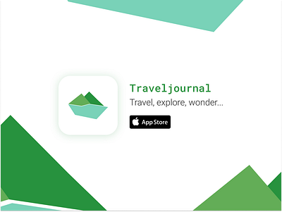 Traveljournal App app app design app icon app icon design app icons application daily 100 challenge dailyui dailyui 005 logodesign ui uidesign