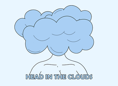 Head in the clouds adobe adobe creative cloud adobe creative suite adobe illustrator adobe suite illustration illustration art illustration design illustration digital illustrations illustrator