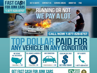 Fast Cash design photoshop site web