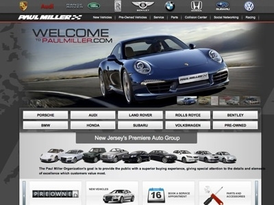 Paul Miller Design auto cars design photoshop website