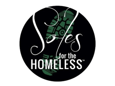 Soles for the Homeless circle design illustrator logo