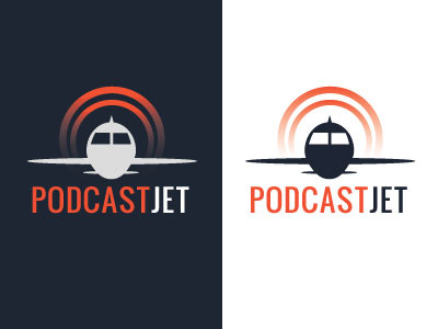 Podcast Jet Logo design drawing illustrator logo podcast