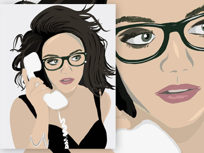 Lucy Hale Drawing digital drawing illustration lucy