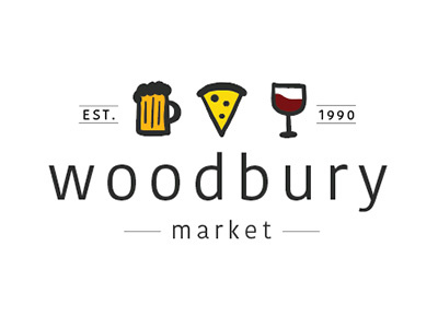 Woobury Market Logo food hand drawn logo vector