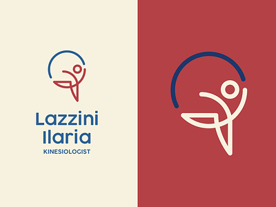 Lazzini - Kinesiologist kinesiology logo logo design logodesign logos logotype osteopata osteopath physiotherapist physiotherapy sport sports logo well wellness logo