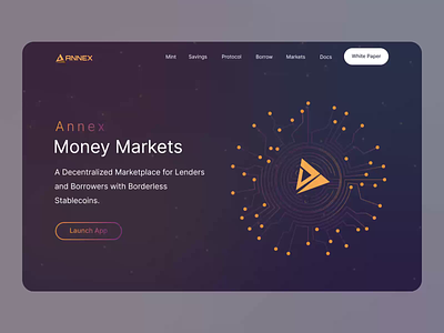 ANNEX: A decentralized Marketplace 2021 animation borrow branding coin crypto cryptocurrency decentralized marketplace design graphic design illustration landing page lend logo marketplace motion graphics stablecoins ui ux vector