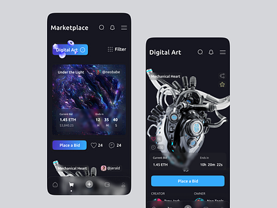 Nyftis: NFT Marketplace 2022 app auction crypto crypto app cryptocurrency dapp dark dark app darkmode decentralized marketplace mobile mobile app nft nft app nft marketplace nonefungible token token app