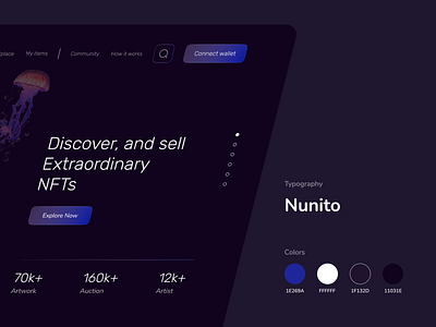 Nyftis NFT Marketplace by Meworkees for Wolfe Labs on Dribbble