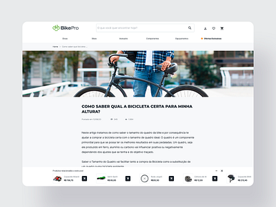 BikePro / Concept e-commerce / 2-2 bicycle bike design e commerce ecommerce design interface design ui ux website