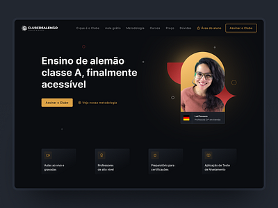 Landing page - Clube de Alemão