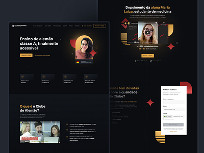 Landing page - Clube de Alemão