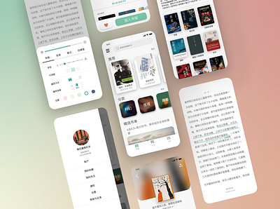 e-book app concept app design ui