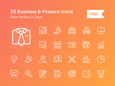 Business and Finance Icon Set business icon finance icon free icon set free icons