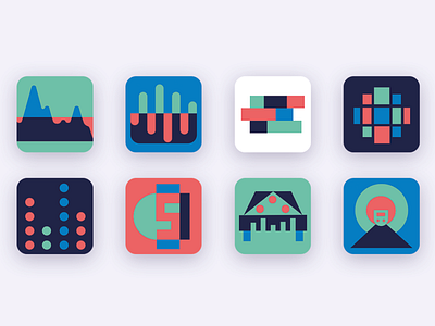 Modern Icons app design concept design flat icon illustration logo minimal ui vector