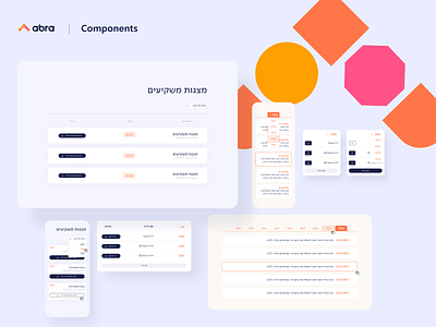 Abra-it Components button component drop down list box logo menu page ui search selection slider tab tags ui ux ui