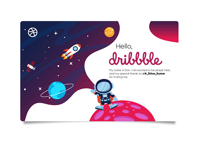 Thanks for The Invitation dribbble invitation landing page ui welcome shot
