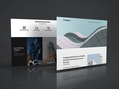 Archispace Homepage - UI Design figma ui user interface web design