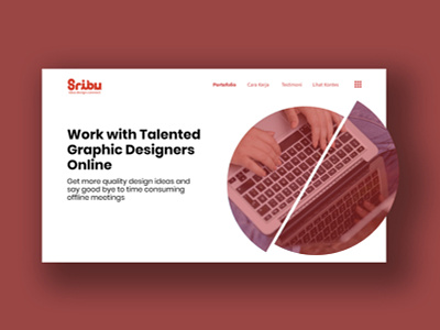 SRIBU Landing Page - UI Design adobe xd landing page ui uiux user interface web design