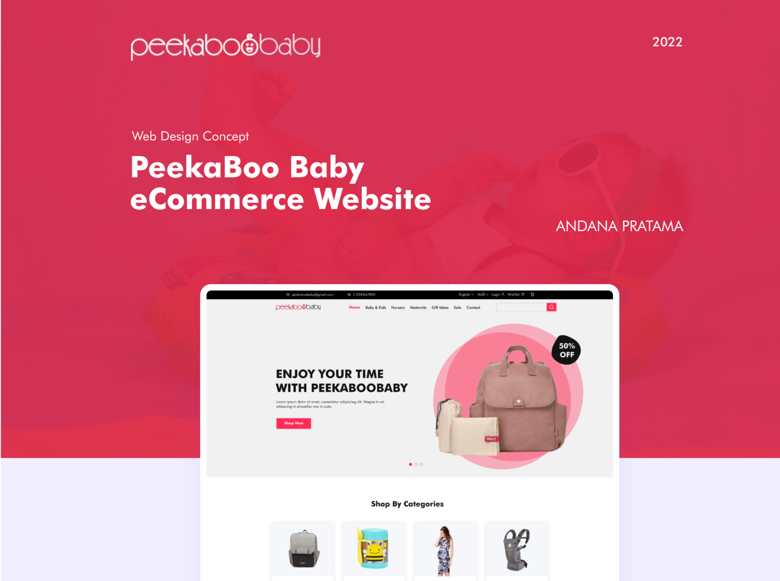 Peekaboo Baby Online Store by Andana Pratama on Dribbble