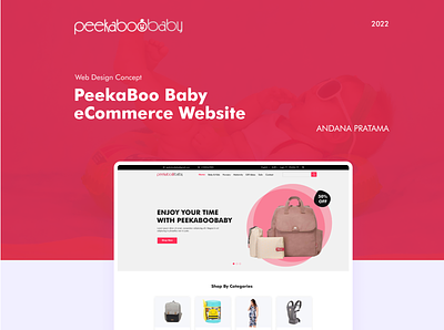 Peekaboo Baby - Online Store ecommerce website figma ui uiux design