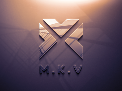 MKV Monogram Logo Design adobe illustrator branding logo minimalist logo monogram simple logo