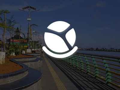 Pontianak City is Smiling adobe illustrator branding minimalist logo public community simple logo