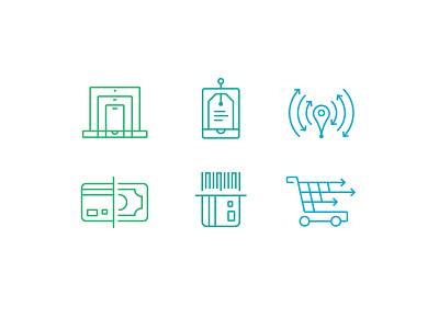 Mobile Retail Icons