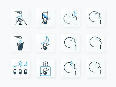 Medical instruction icons