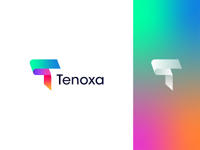 Tenoxa: Letter T Modern Logo Design branding brandmark creative logo gradient logo letter logo letter t lettermark logo logo design logo inspiration logo mark mark modern logo monogram software logo startup logo symbol technology technology logo unique logo