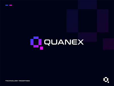 Quanex Logo Design: Letter Q, Artificial Intelligence, Quantum