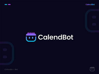 CalendBot Logo Design: Calendar, To-Do, Bot, Chatbot