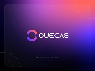 Ouecas Logo Design: Letter O, Optic, Iris, Security branding cyber logo cyber security eye gradient iris letter o lock logo logo design modern logo optic privacy privacy logo protection security security logo software technology logo vision