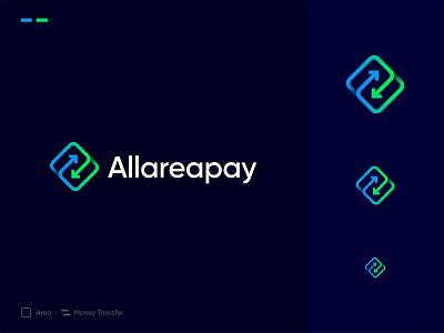 Allareapay Logo Design: Area + Money Transfer