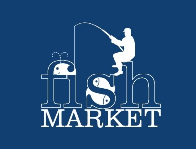 Fish Market design graphics illustrator logo photoshop
