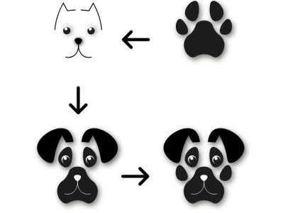 Pet shop design graphics illustrator logo photoshop