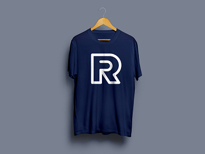 F&R t shirt branding clothing design flat icon idenity illustration logo minimal monogram vector web