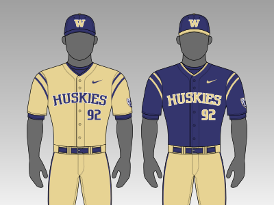 washington huskies baseball uniforms