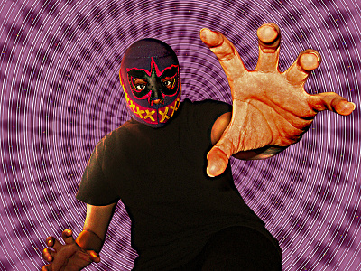 loco luchador (Full) digital art digital painting illustration image manipulation photshop