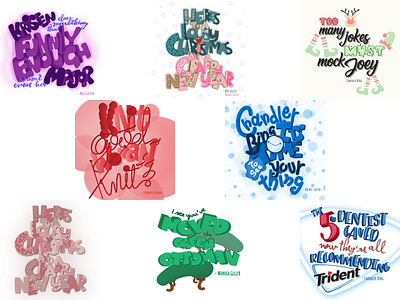 Friends Lettering Series - Part 2 design graphic design illustration typography