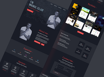 Personal Portfolio design landing landingpages newbie portfolio ui webdeveloper