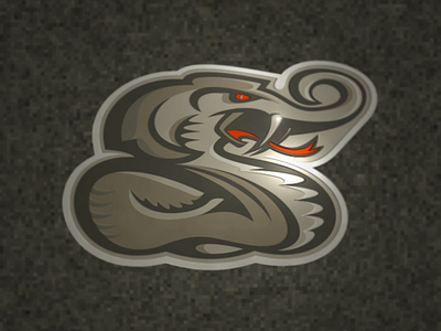 Cobraphant camo cobra design digital elephant logo pachyderm rattle viper