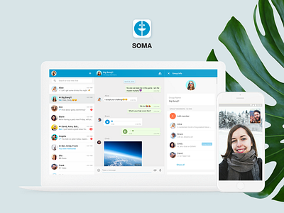 SOMA Messenger android arabic ios messenger uiux web design