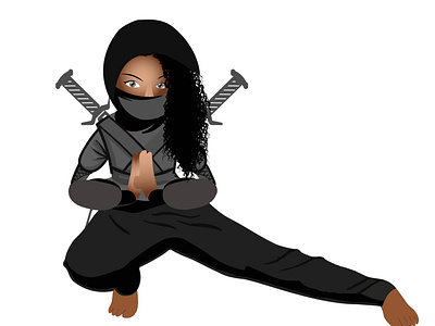 Ninja outfit Caricature