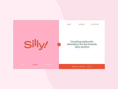 Silly! Website Homepage agency branding agency landing page agency website branding illustration logo vector web design website