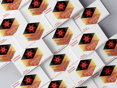 Burning Edge card v1 adobe brand design branding illustrator logo logo design mock up