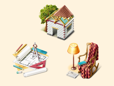 Icons For Website Of The Real Estate